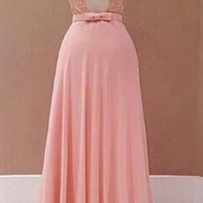 A-line Princess Prom Dress,long Prom Dress,lace..