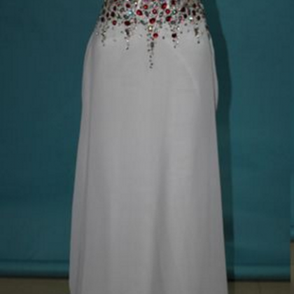 Sweatheart Neck Prom Dress,white Prom..