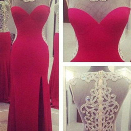 Red Prom Dress,sexy Prom Dress,long Prom..