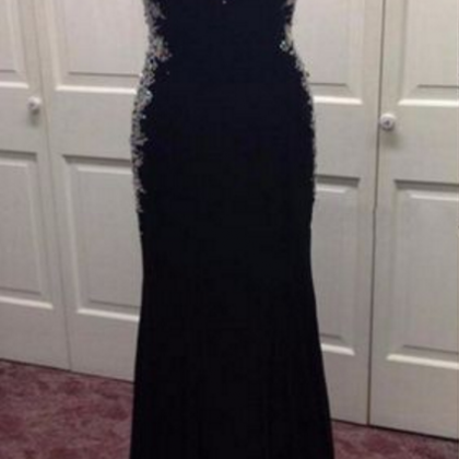 Black Prom Dress,sweatheart Neck Prom..