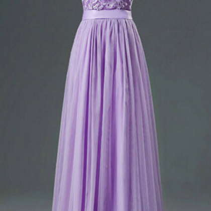 A Lilac Ribbon Gown, Evening Dress.