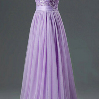 A Lilac Ribbon Gown, Evening Dress.