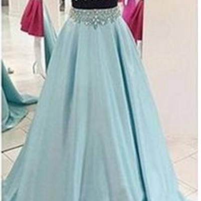 Piece Prom Gown,two Piece Prom Dresses,evening..