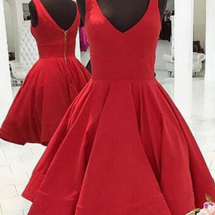 Red Short Homecoming Dress