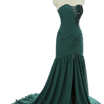 The Green Mermaid Wedding Dress Evening Dress In..