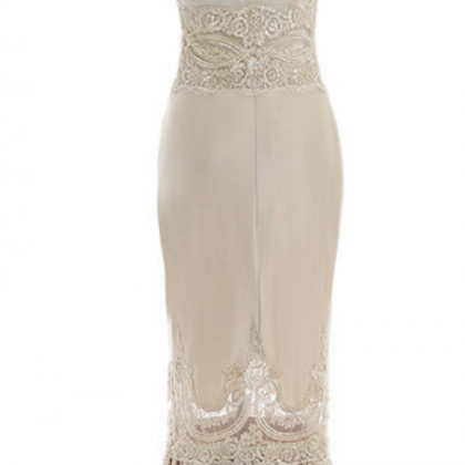 The Actual Champagne Wedding Silk Gown Embroidered..