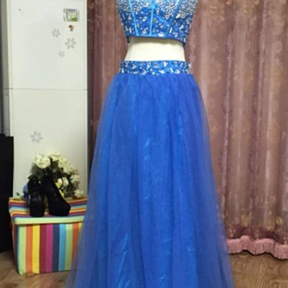 The Prom Dress, The Blue Two-part Dress, A Real..