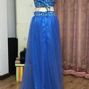 The Prom Dress, The Blue Two-part Dress, A Real..