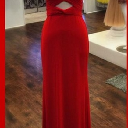 Red Prom Dress,sexy Open Back Prom Dress,a Line..