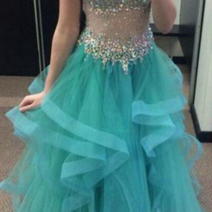Prom Dresslong Prom Dress, Blue Prom Dress,..