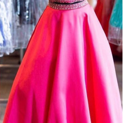 Maroon Long Prom Dress, Pink Prom Dresses, Prom..