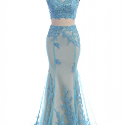 Prom Dress,two Piece Prom Dress,mermaid Prom..