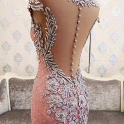 Gorgeous Beaded Crystals Mermaid Formal Evening..