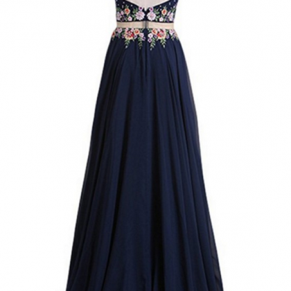 Blue, Open Back, Navy, Two Pieces Qprom