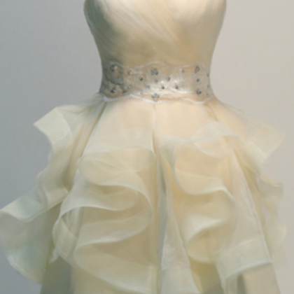 Sweetheart Homecoming Dresses,organza Beaded Prom..