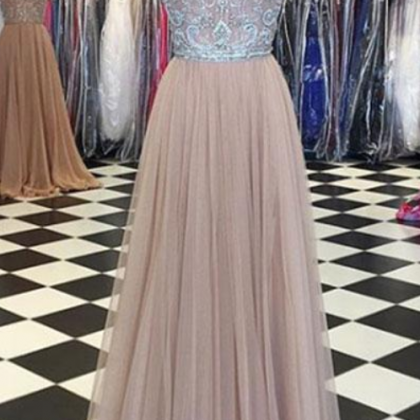 Charming Prom Dress, A Line Tulle Prom Dresses,..
