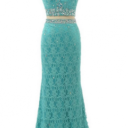 Charming Prom Dress, Lace Mermaid Prom Dresses,..