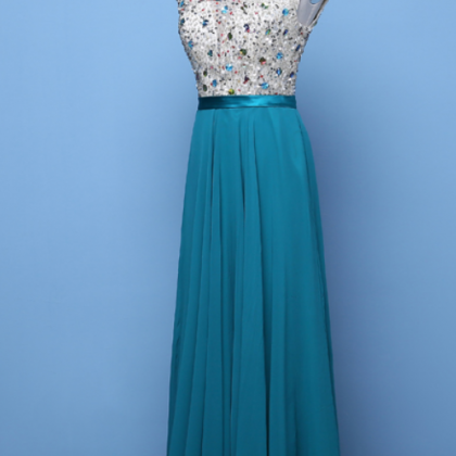 Charming Prom Dress,crystal And Beads Prom..