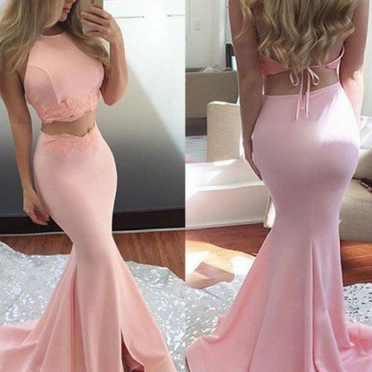 Prom Dresses,2 Pieces Evening Gowns,2 Piece Formal..