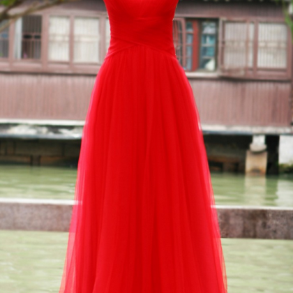 Charming Evening Dress,red A Line Evening..