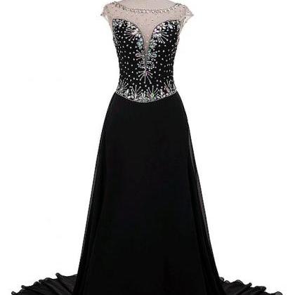Delicate Col-Bateau Embroidered Tulle Dress main image 1