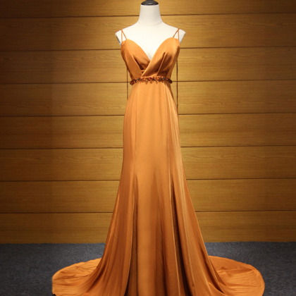 Sexy Evening Dress,orange Party Dress, Prom Dress,..