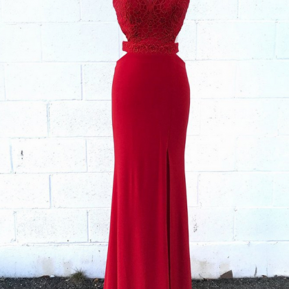 Sexy Red Evening Dresses, Lace And Beading Dress,..