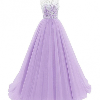 Tulle With Lace Bodice Party Dress, Sweet 16..