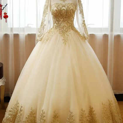Beautiful Light Long Sleeves Party Gown, Sweet 16..