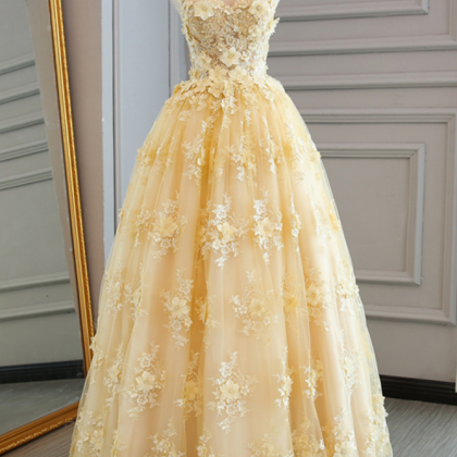 Prom Dresses, Fashion Prom Dresses,spring Yellow..