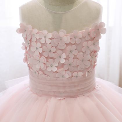 Flower Girl Dresses, Puffy Yarn Princess Dress..