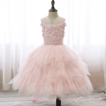 Flower Girl Dresses, Puffy Yarn Princess Dress..