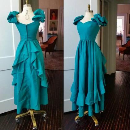 Party Dress Teal Prom Gown