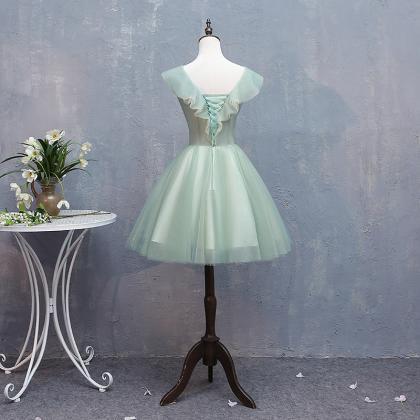 Color Gauze Dress, Host Bouffant Dress, Spring..