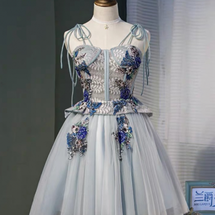 Spaghetti Strap Evening Dress, Fairy Princess..