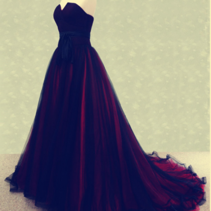 Strapless Prom Dress,tulle Prom Dress,charming..