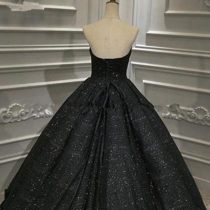 Sparkly Sequined Ball Gown Prom Dresses Luxury..