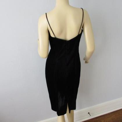 Gunne Sax Party Dress Vintage 1980s Black Velvet..