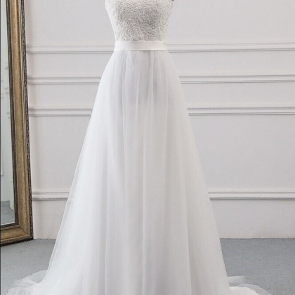 Prom Dresses Elegant Long Bridal Gown, Boho..