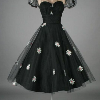 Vintage Ball Gown Homecoming Dresses Short..