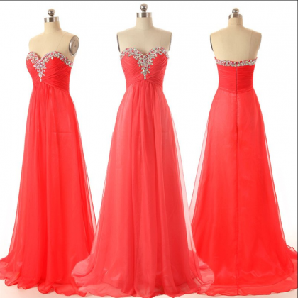 Long Prom Dress,charming Prom Dress,red Prom..