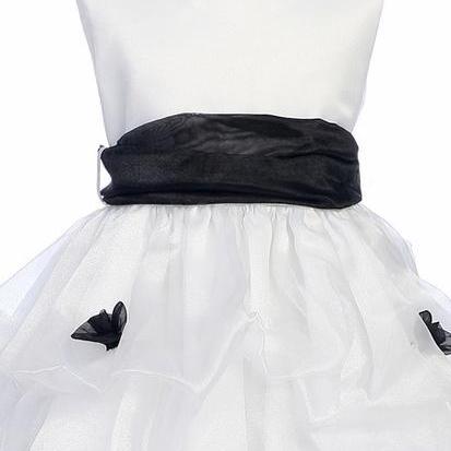 Marrylove Organza Girls Princess Skirt Dress White..
