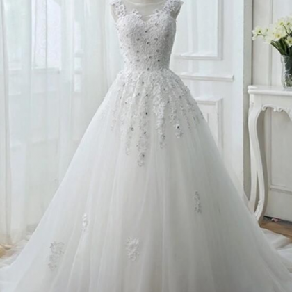 White Tulle Lace Wedding Gowns, Pretty Sweet 16..