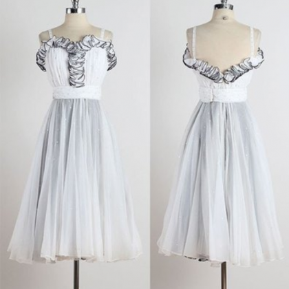 Retro A-line Prom Dress, Sweetheart Prom Dress,..