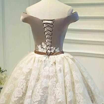 Charming Prom Gown,elegant Prom Dress,lace..