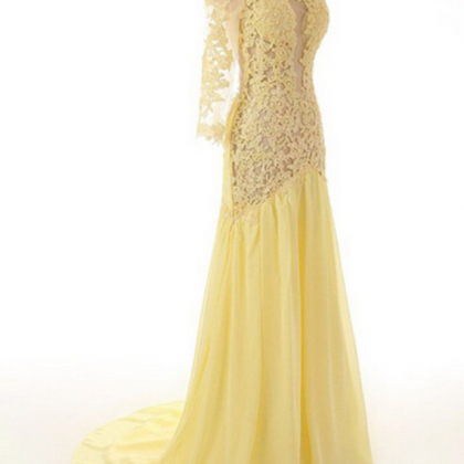 One-shoulder Charming Prom Dresses,the Elegant..