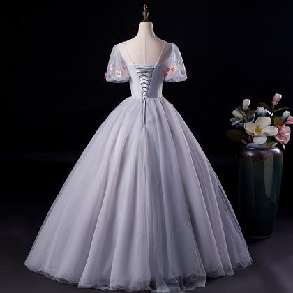 Noble And Elegant Evening Dress Long Dress Fluffy..