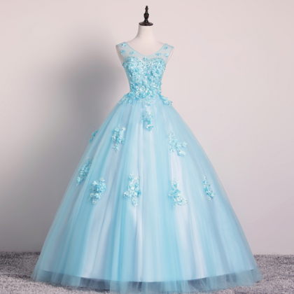 Color Wedding Dress Haze Blue Dress Female Noble..