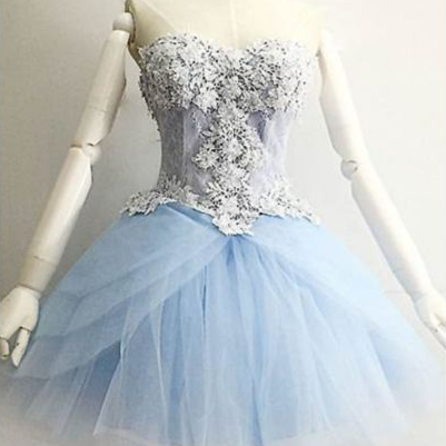 Sweetheart Sleeveless Lace Homecoming Dresses,a..