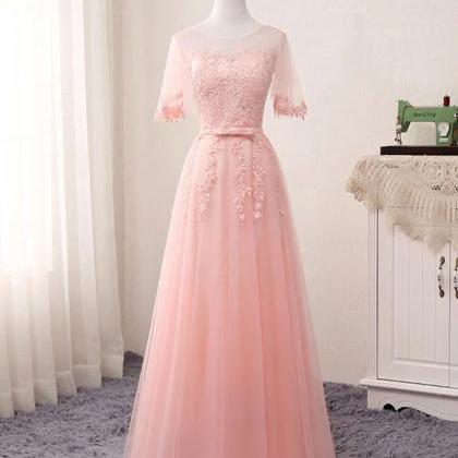 Prom Dresses,a Line Lace Tulle Long Prom Dress,..